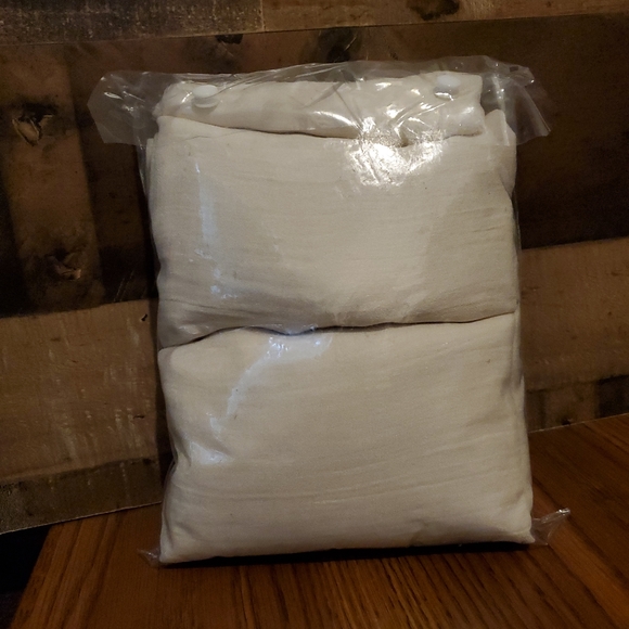 Madison Park Harper 42" x 95" Solid Crushed Semi-Sheer Window Panel PAIR - Cream - Picture 4 of 4